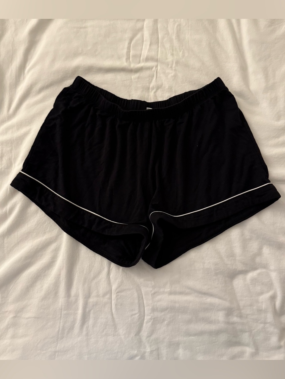 Black pj shorts with white piping from Nordstrom in XS